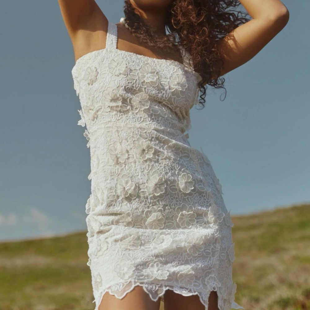 Eddy Avery Lace Mini Dress